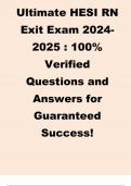 HESI RN Exit Exam  Questions and Answers  2024-2025 100% Pass Solution