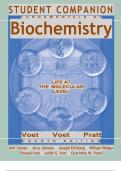 Biochemistry 4th Edition by Donald Voet - Test Bank 100% COMPLETE QUESTIONS AND ANSWERS, study guide