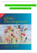 Child Development, 9th Edition TEST BANK by Laura E. Berk, Verified Chapters 1 - 15, Complete Newest Version