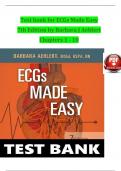 ECGs Made Easy, 7th Edition TEST BANK by Barbara J Aehlert, Verified Chapters 1 - 10, Complete Newest Version