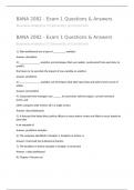 BANA 2082 - Exam 1 Questions & Answers 