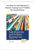 Test Bank For Safe Maternity and Pediatric Nursing Care 2nd Edition By Linnard-Palmer|9780803697348| All Chapters 1-38|LATEST