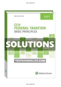 CCH Federal Taxation Basic Principles 2021 1st Edition Smith Solutions Manual