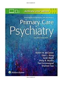 Primary Care Psychiatry 2nd Edition McCarron Xiong Test Bank