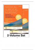 Test Bank For Medical-Surgical Nursing Concepts for Clinical Judgment and Collaborative Care By Ignatavicius 11th Edition All Chapter Complete Study Guide |GRADE A+.