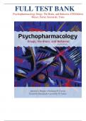 Psychopharmacology Drugs, The Brain, and Behavior 4TH Edition Meyer, Farrar, biezonski, Yates 