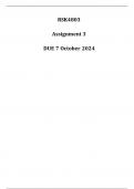 RSK4803 Assignment 3  (Detailed Answers) Due 7 October 2024