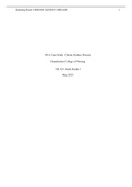 RUA Case Study: Chronic Kidney Disease Chamberlain College of Nursing NR 324: Adult Health I May 2019  