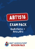 ABT1516 - EXAM PACK (2022)