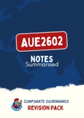 AUE2602 - Summarised NOtes