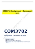 COM3702 Assignment 1 Semester 2  2022	