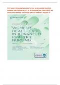 TEST BANK FOR WOMEN’S HEALTHCARE IN ADVANCED PRACTICE NURSING 3RD EDITION BY IVY M. ALEXANDER| ALL CHAPTERS (1-46) WITH 100% VERIFIED SOLUTIONS|LATEST VERSION| GRADED A+