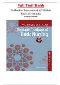 Full Test Bank Textbook of BasicNursing 12th Edition Rosdahl Test Bank COVERS ALL CHAPTERS.(2024)