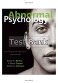 Essentials of Abnormal Psychology 8th Edition Barlow Test Bank