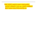 NUR 1022C week 6-exam study guide_ LATEST UPDATE ( Q & As ),100% CORRECT BEST EXAM SOLUTION RATED A+