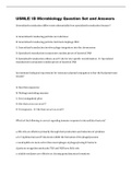 USMLE/ ID Microbiology Question Set and Answers 2022