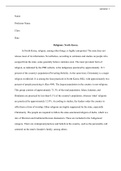 Essay world religions (REL2300) 