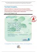 Test Bank Complete_ Women’s Healthcare in Advanced Practice Nursing 3rd Edition, 2023 (Ivy M. Alexander), (Versie Johnson-Mallard), (Elizabeth A. Kostas-Polston), (Joyce D. Cappiello), (Heather S. Hubbard) Authors |Part 1-3| A