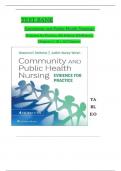 TEST BANK - Community and Public Health Nursing: Evidence for Practice 4th Edition by DeMarco & Walsh, All 25 Chapters Covered, Verified Latest Edition