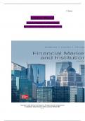 Solution Manual for Financial Markets And Institutions  8th Edition by Saunders all chapters 1 to 25 ISBN; ‎ 9781265561437