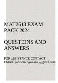 MAT2613  Exam pack 2024(Real Analysis I)