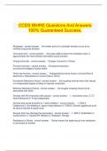 CCDS IBHRE Questions And Answers 100% Guaranteed Success.