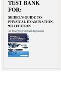 Seidel's Guide to Physical Examination 9th Edition Ball Test Bank 677pages