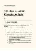 The Glass Menagerie- Extensive Character Analysis by using questions