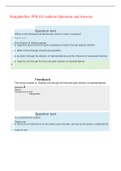 Straighterline: POL 101 midterm Questions and Answers,100% CORRECT