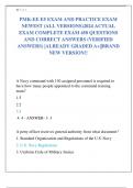 PMK-EE E5 EXAM AND PRACTICE EXAM  NEWEST (ALL VERSIONS)2024 ACTUAL  EXAM COMPLETE EXAM 450 QUESTIONS  AND CORRECT ANSWERS (VERIFIED  ANSWERS) |ALREADY GRADED A+||BRAND  NEW VERSION!! 