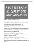 RBC TEST EXAM -1 QUESTIONS AND ANSWERS