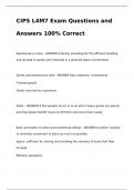 CIPS L4M7 Exam Questions and Answers 100% Correct