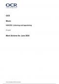 OCR A Level MUSIC paper 5 June 2024 Final Mark scheme(H543_05)