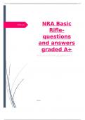 NRA Basic Rifle-questions and answers graded A+