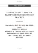 Test Bank for Evidence-Based Geriatric Nursing Protocols for Best Practice 6th Edtion Boltz Test Bank