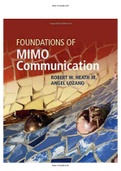 Foundations of MIMO Communication 1st Edition Heath Solutions Manual