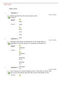  NURSING BST322 WEEK 1 QUIZ SOLVED National University