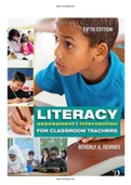 Literacy Assessment and Intervention for Classroom Teachers 5th Edition DeVries Test Bank