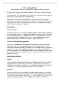 BTEC Business Unit 1: Exploring Business Assignment 2 - P4, P5, P6, M3, M4, D2, D3