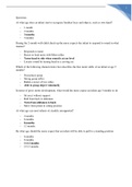 NRSG 4502 EXAM 1 QUESTIONS & ANSWERS GRADED A