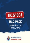 ECS1601 (NOtes, ExamPACK and QuestionPACK)