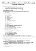 HESI Psych Review (HESI Psychiatric Mental Health Nursing) Complete Study Guide