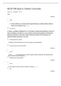 BUSI 300 QUIZ 4, (Latest  Version 1), Verified And Correct Answers