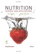 Nutrition Science and Applications 4th Edition Smolin Test Bank