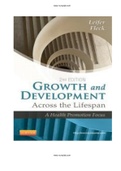 Growth and Development Across the Lifespan 2nd Edition Leifer Fleck Test Bank