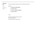 Straighterline COM 101 Graded Midterm Exam With Questions And Answers. Latest Update