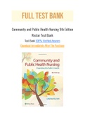 Community and Public Health Nursing 9th Edition Rector Test Bank