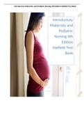 Introductory Maternity and Pediatric Nursing 4th Edition Hatfield Test Bank