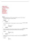  NURS 6551 LATEST FINAL EXAM II (VERIFIED EDITION) GRADED A