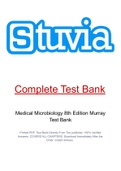 Medical Microbiology 8th Edition Murray Test Bank